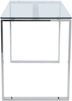 Euro Style Giles 48 Glass Desk, Clear