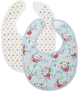 Cath Kidston Clifton Rose Baby Bibs, Pack of 2, Blue