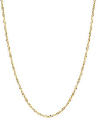 Macy's 24and#034; Singapore Chain Necklace in 14k Gold