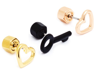 Marc by Marc Jacobs Key To My Heart Earring Set