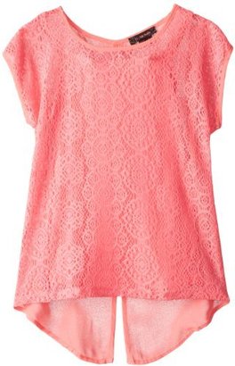 My Michelle Girls 7-16 Lace Front High-Low Top