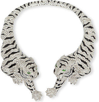 Roberto Cavalli Tiger jewelled necklace