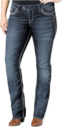 Silver Jeans Plus Size Tuesday Skinny-Leg Jeans, Indigo Wash