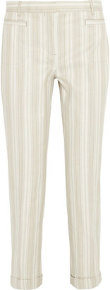 Tory Burch Maisie cropped stretch-cotton straight-leg pants