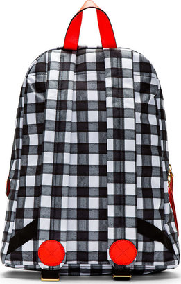 Marc by Marc Jacobs Black Domo Arigato Brush Check Packrat Backpack