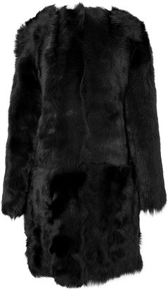 Simone Rocha Collarless Fur Coat