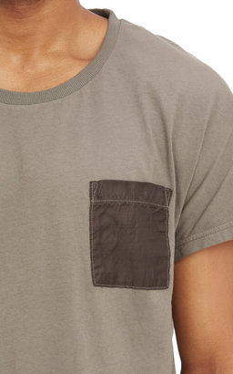 Robert Geller Contrast Chest Pocket T-shirt