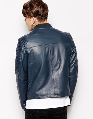 ASOS Quilted Leather Jacket
