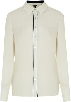 Adrianna Papell Contrast utility shirt