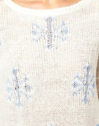 Wildfox Couture Holidays Snowflake Sweater