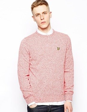 Lyle & Scott Sweater with Marl Knit - Red