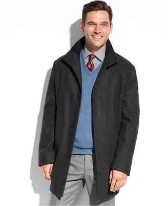 Perry Ellis Coat, Wool-Blend Walking Coat