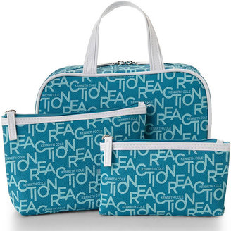 Kenneth Cole Reaction Blue 3-Piece Cosmetic Bag Set