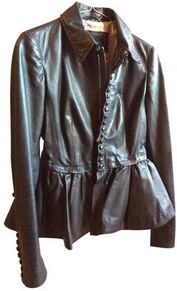 DSquared 1090 DSQUARED2 Black Leather Jacket