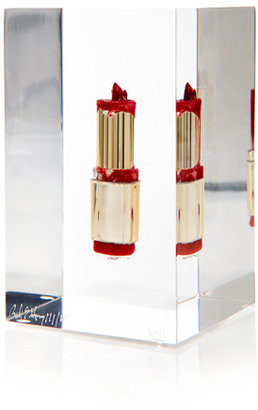 Ray Geary 'Red Lipstick' Resin Sculpture Red