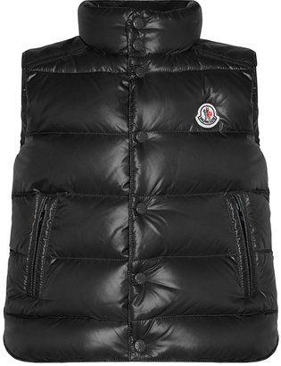 Moncler Tib Quilted Puffer Vest, Black