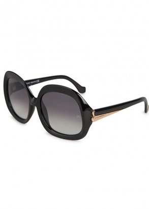 Balenciaga Black oversized sunglasses