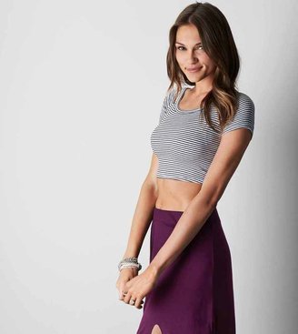aerie Don't Ask Why Cropped Ballet T-Shirt