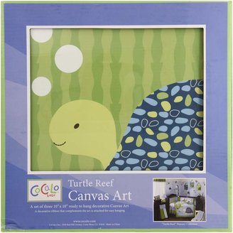 CoCalo Turtle Reef Crib Canvas Wall Art (Set of 3)