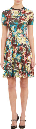 Erdem Trinity Blossom Fit-and-Flare Dress
