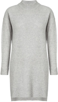 Whistles Rib Front Cashmere Mix Dress