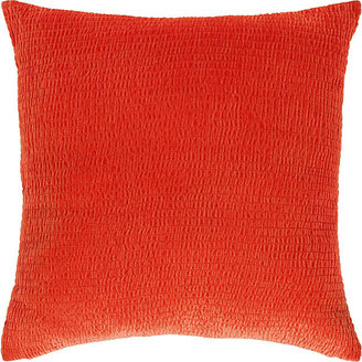 Habitat Deakin Orange-Red Textured Cushion - 45 x 45cm