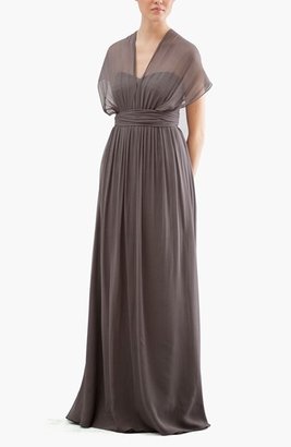 Jenny Yoo 'Aidan' Convertible Strapless Chiffon Gown (Regular & Plus Size)