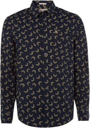 Original Penguin Men's Long sleeve floral internal trim shirt