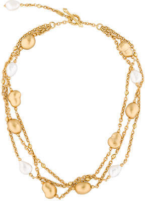Roberto Coin Puff Bead & Baroque Freshwater Pearl Necklace