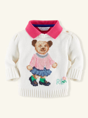 Ralph Lauren Layette Bear Sweater