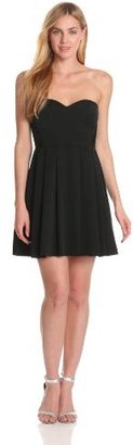 Max & Cleo Women's Strapless Lace-Inset Dress