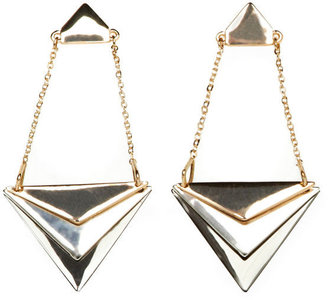 French Connection Women's Coated Graphic Drop Earrings