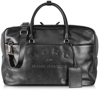 Marc by Marc Jacobs Big N' Boss Black Leather Weekender