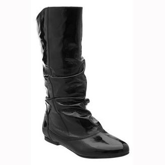 Dune black 'melissa' slouched calf boots