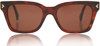 RetroSuperFuture Brown Tortoiseshell America Deco Sunglasses