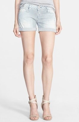 True Religion 'Cassie' Stripe Cuffed Shorts (Music Note)