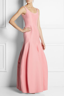 Cotton and silk-blend faille gown