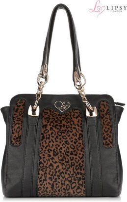 Lipsy Leopard Panel Tote Bag