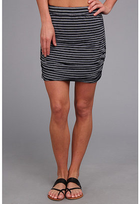 Splendid Rouched Mini Skirt - Stripe