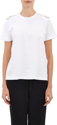 Valentino Lace-Back T-shirt-White