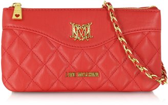Love Moschino Moschino Quilted Eco Leather Double Clutch w/Shoulder Strap
