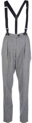 Moschino Cheap & Chic dogtooth trouser and braces