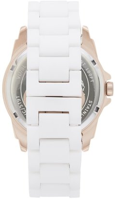 Vince Camuto Rosegold & White Ceramic Watch