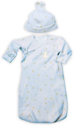 Bunnies by the Bay 0-3 Months Bunnysack Hat And Gown Set, Bud Blue