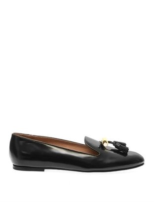 Chloé Dafne high-shine leather tassel loafers