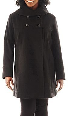 Collezione Faux-Angora and Wool-Blend Coat - Plus