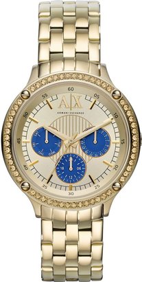 Armani Exchange AX5409 ACTIVE gold stainless steel ladies watch