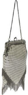 Whiting & Davis Whiting and Davis Vintage-Look Chain Fringe Bag
