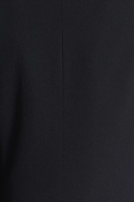 Santorelli Convertible Collar Three-Button Wool Crepe Blazer