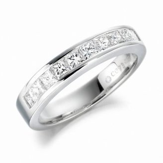 Clarity Ladies luxury platinum handcrafted eternity ring ,set with 0.80cts of diamonds.